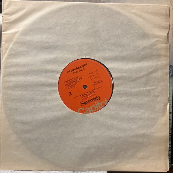 Renaissance Prologue UK ORIGINAL EX Sovereign Vinyl LP ULTRASONIC CLEAN - Picture 9 of 9